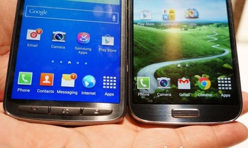 Galaxy S4 Active与标准版S4对比图