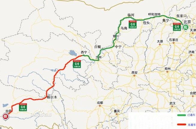 京藏高速全图