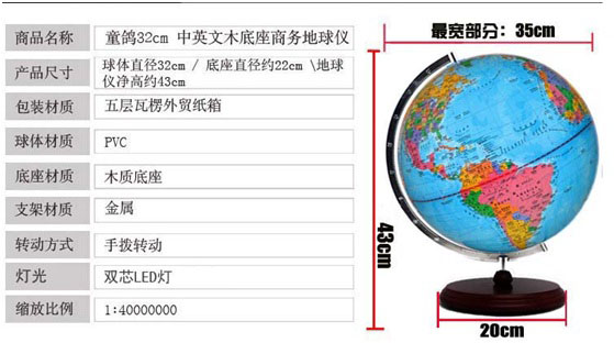 灯光地球仪