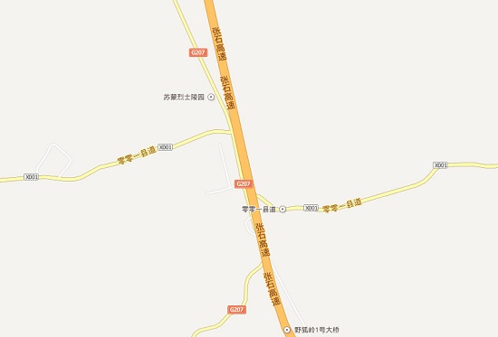 地图上的零零一县道就是草沿天路