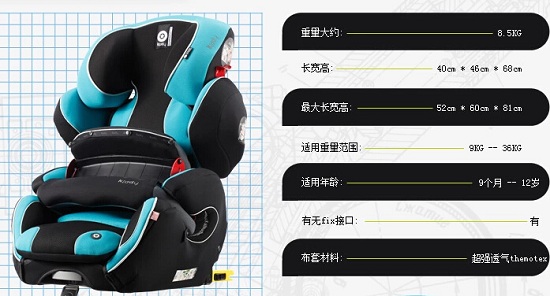 奇蒂儿童安全座椅