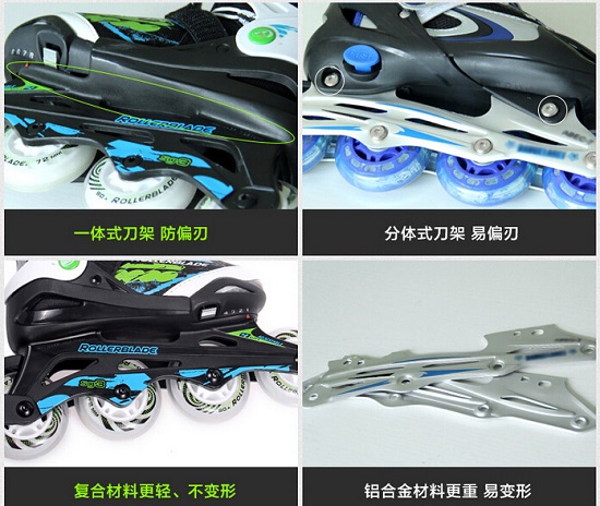 右侧是RB的坚固、轻便、不偏刃的复合材料一体刀架