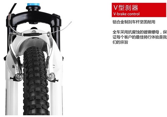 儿童自行车的后轮刹车