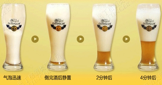 奥丁格啤酒的泡沫