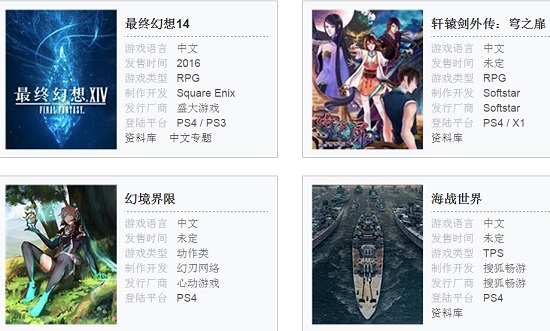可以用光盘在PS4上运行的游戏