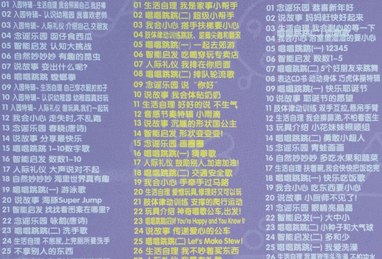 台版巧虎目录