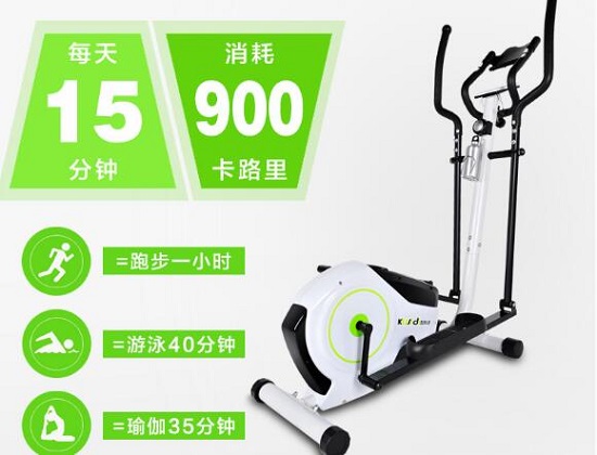 酷斯迪椭圆机关于热量消耗的宣传图