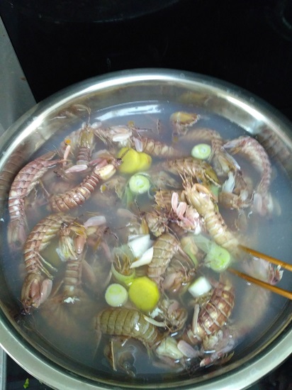 自己煮的皮皮虾