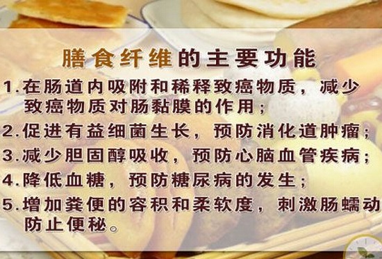 膳食纤维的功效