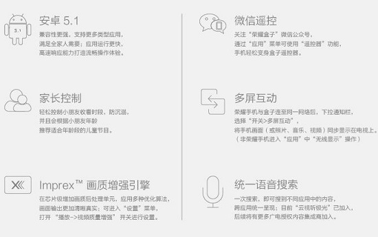 华为荣耀网络机顶盒的功能