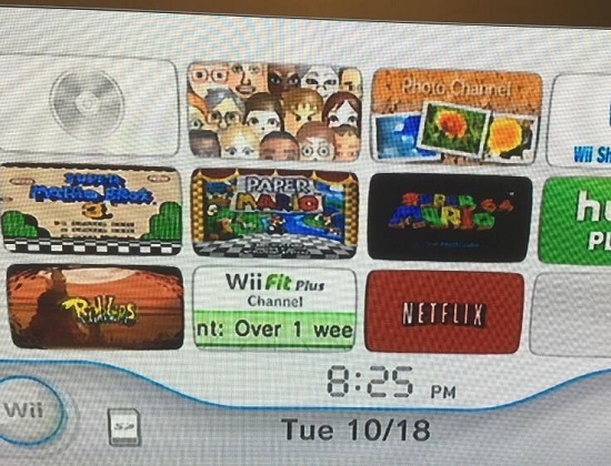 wii游戏机界面