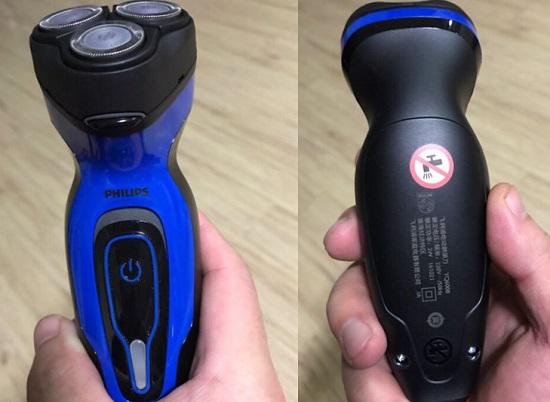 飞利浦YQ6008电动剃须刀的外观