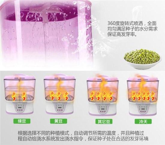 豆芽机自动喷水及控温
