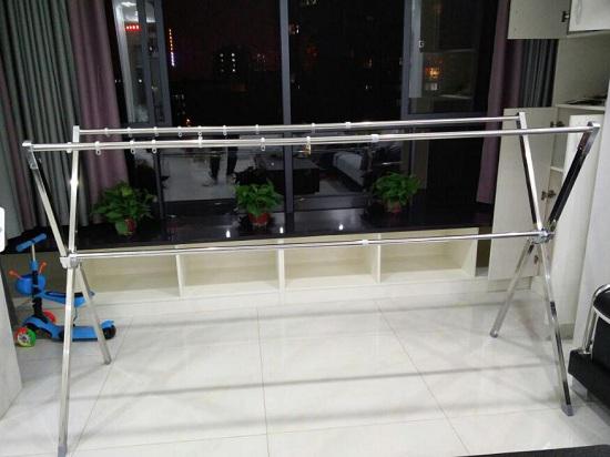  双杆交叉形晾衣架