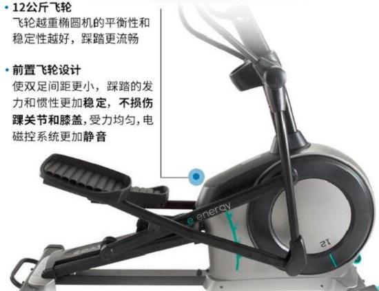 迪卡侬DOMYOS E ENERGY前置飞轮椭圆机
