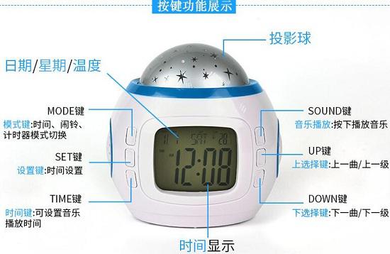 投影闹钟的结构