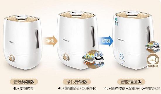 小熊A40A2加湿器的三个版本