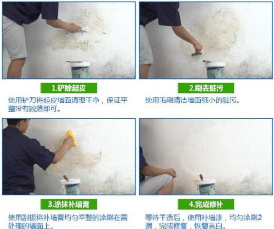 用补墙膏补底漆