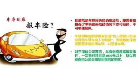 关于汽车划痕险