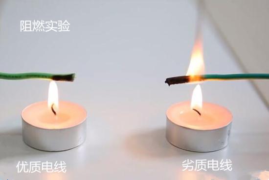 电线阻燃实验