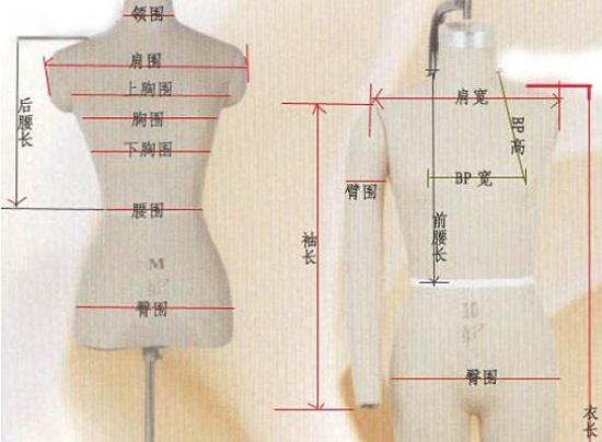衣服的几个关键尺码