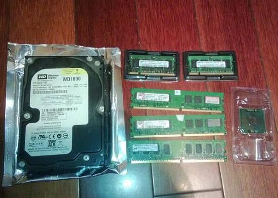硬盘、内存条和CPU