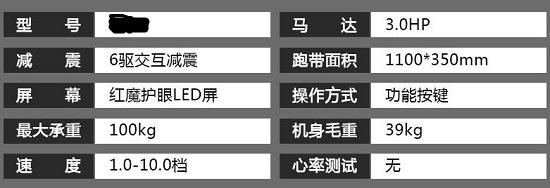 廉价跑步机参数