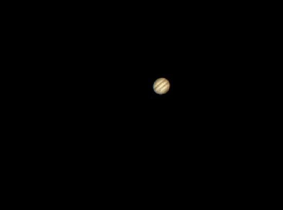 木星的实际观测效果