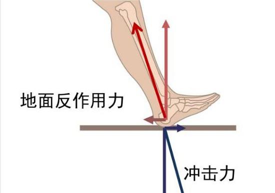 脚跟着地的冲击