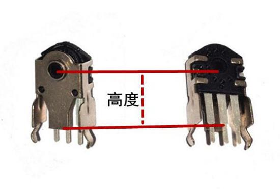 鼠标滚轮编码器高度