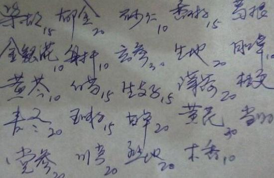 中医处方