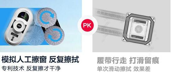 方形和圆形擦窗机器人