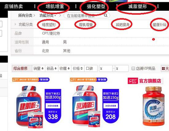 增肌粉的功能分类