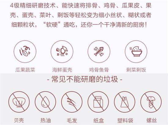 可研磨垃圾类型
