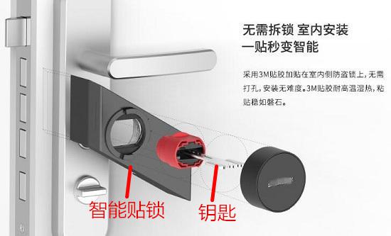 智能贴锁结构