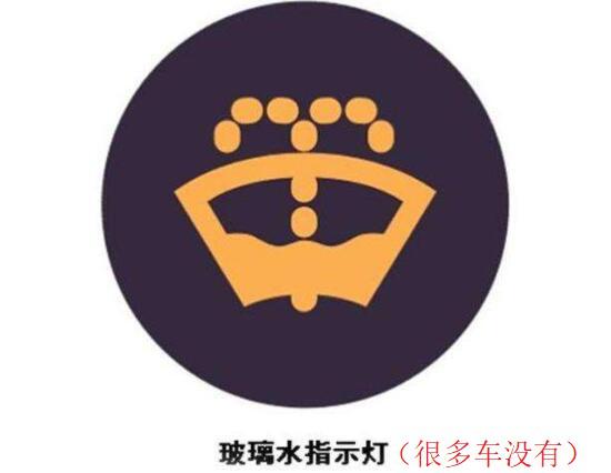 玻璃水缺水指示标识