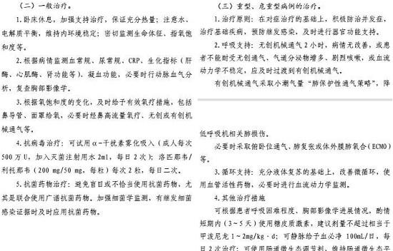 卫健委的新冠治疗方案