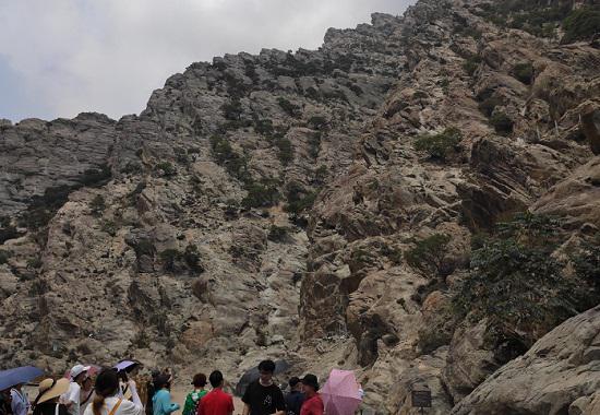 贺兰山岩画景区拍摄