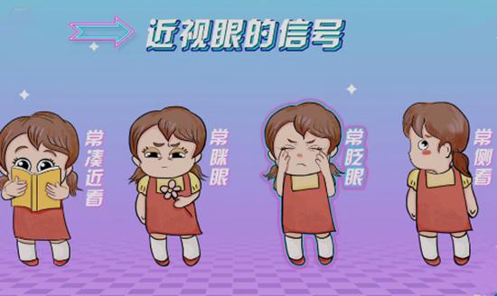 近视眼的信号