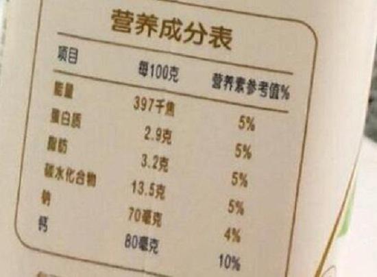 酸奶的营养成分