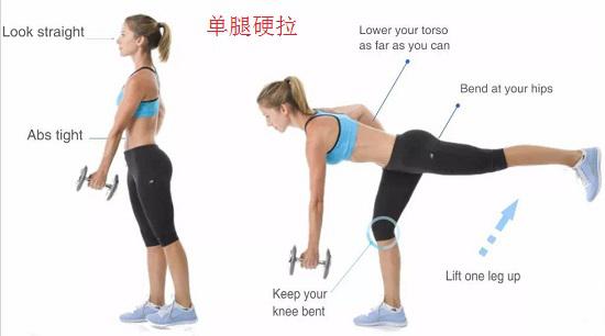 单腿硬拉